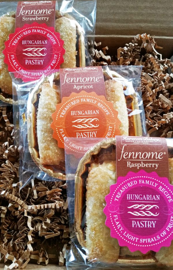 box with three packages of fennome pastry